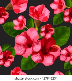Allamanda flower.Allamanda flower seamless pattern