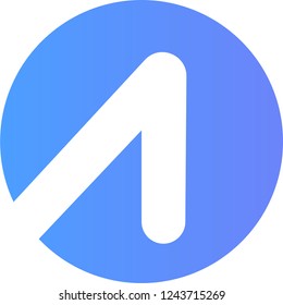 Allcoin cryptocurrency vector logo