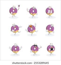 All-Donut Star Mascot Logo Design Ideal for Sweet, Fun, and Creative Branding in the Bakery or Dessert Industry