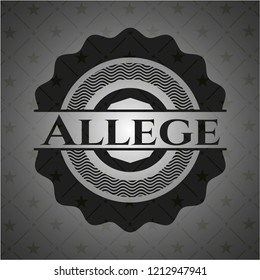 Allege black emblem. Vintage.