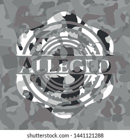 Alleged on grey camouflage pattern