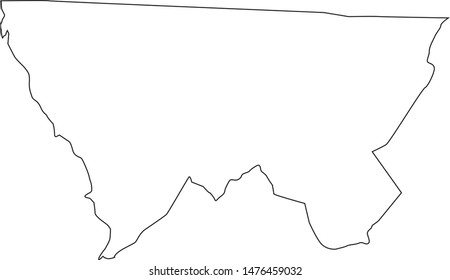 Alleghany County Map In The State Of North Carolina