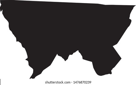 Alleghany County Map In The State Of North Carolina