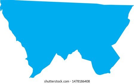 Alleghany County Map In The State Of North Carolina