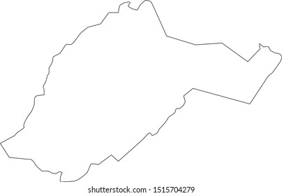 Alleghany County Map In State Of Virginia