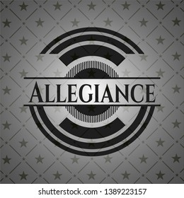 Allegiance black emblem. Vintage. Vector Illustration. Detailed.