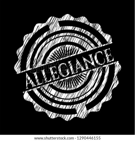 Allegiance on chalkboard
