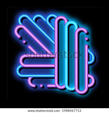 Allegry Organism Pathogen Sticks neon light sign vector. Glowing bright icon transparent symbol illustration Stock photo © 