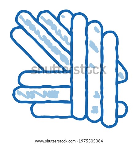 Allegry Organism Pathogen Sticks sketch icon vector. Hand drawn blue doodle line art isolated symbol illustration Stock photo © 