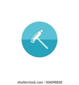 Allen key icon in flat color circle style. transportation repair tool