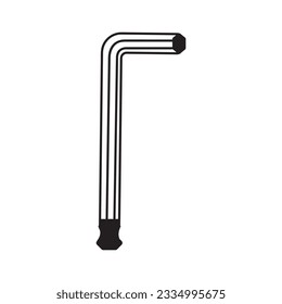 allen key icon logo vector design template