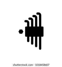allen key set vector icon