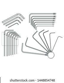 
Allen Keys Icons vector symbol icon