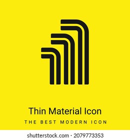 Allen minimal bright yellow material icon