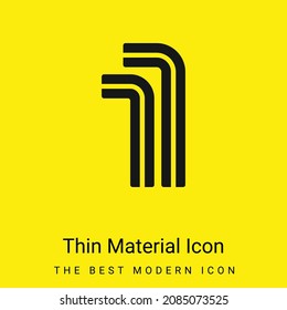 Allen minimal bright yellow material icon