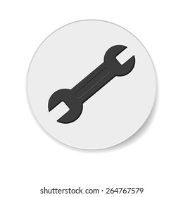 allen wrench button isolated on a white background