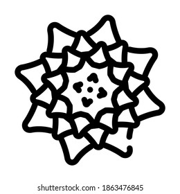 allergen disease line icon vector. allergen disease sign. isolated contour symbol black illustration