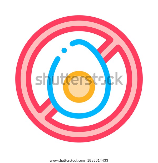 Allergen Free Chicken Egg Vector Thin Stock Vector (Royalty Free ... - Grain Free Chicken And Egg Formulated For Allergies