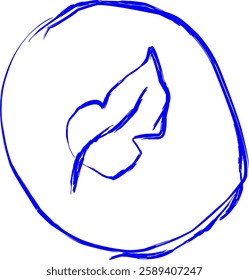 allergen free icon in Doodle style