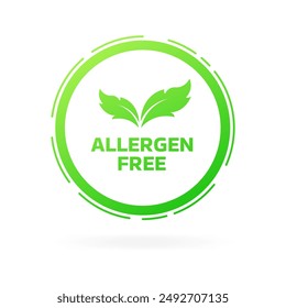 Allergen free icon. Flat style. Vector icon.