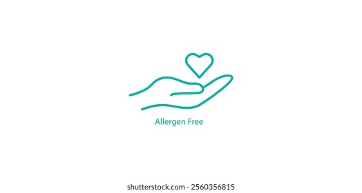 Allergen Free Icon – Safe and Allergy-Friendly Vector Design