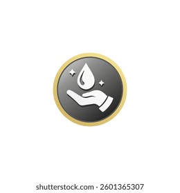 Allergen free icon or sign vector isolated EPS. Best Hypoallergenic label for product design element. Dermatologically tested stamp for packaging design element.