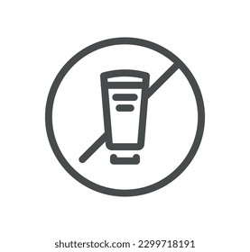 Allergen related icon outline and linear vector.