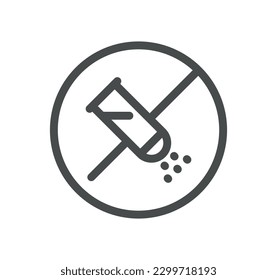 Allergen related icon outline and linear vector.