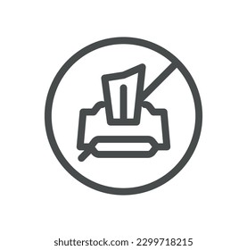 Allergen related icon outline and linear vector.