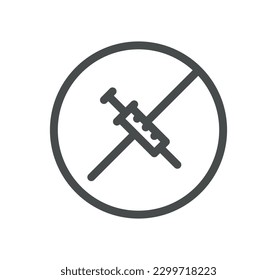 Allergen related icon outline and linear vector.