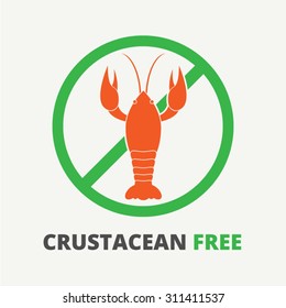 Allergen symbol information for crustaceans.