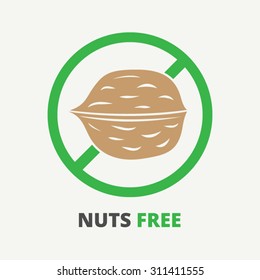 Allergen symbol information for nuts.