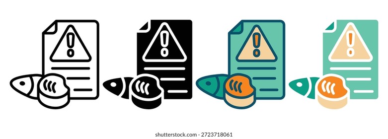 allergen web icon multiple style collection