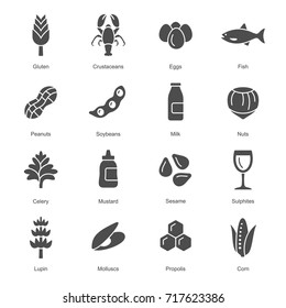 Allergens icons