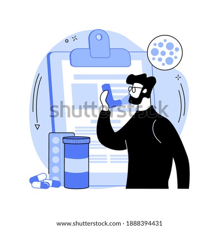Allergic diseases abstract concept vector illustration. Atopic allergy, severe reaction, antihistamines therapy, allergic disease treatment, skin rash, dermatology clinic abstract metaphor.