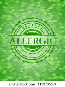 Allergic green mosaic emblem