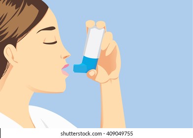 Allergic patient use asthma inhalers for delivering medication into the body via the lungs.