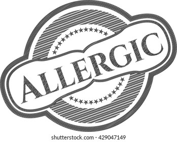 Allergic pencil effect