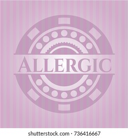Allergic pink emblem
