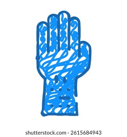 allergic reaction test doodle icon sketch vector. allergic reaction test sign. isolated symbol illustration