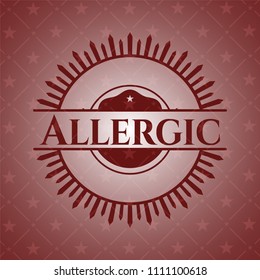  Allergic realistic red emblem