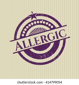 Allergic rubber grunge texture seal