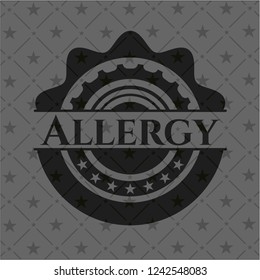 Allergy black emblem