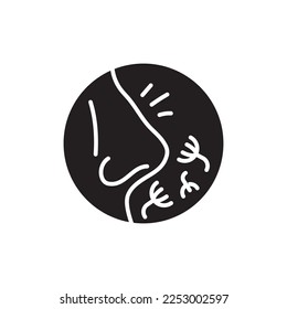 Allergy color line icon. Pictogram for web page, mobile app, promo.