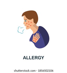 Allergy icon. Simple element from health diseases collection. Creative Allergy icon for web design, templates, infographics and more