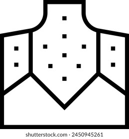 allergy icon. Thin linear style design isolated on white background