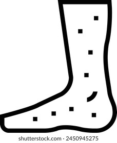 allergy icon. Thin linear style design isolated on white background