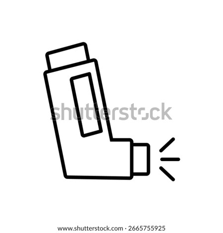 allergy Inhaler icon vector sign