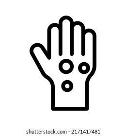 allergy line icon illustration vector graphic