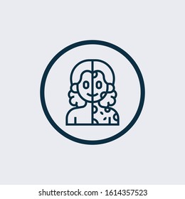 ALLERGY logo icon vector illustration